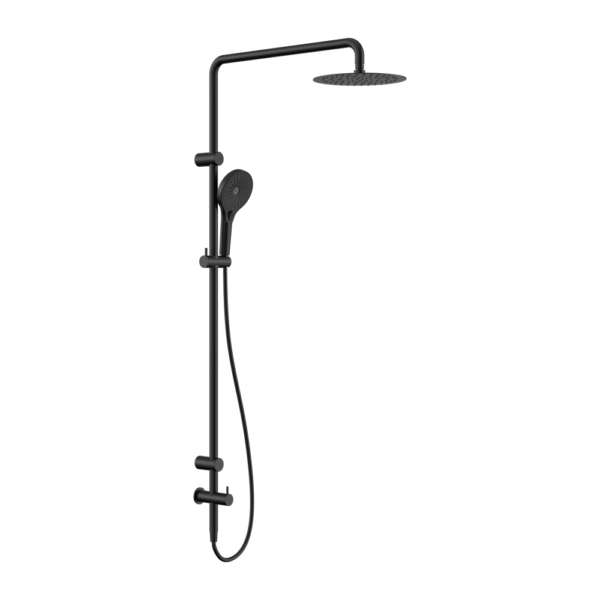 Mecca Care 25mm Grab Rail 900mm Twin Shower Set Matte Black (NRCS007MB)