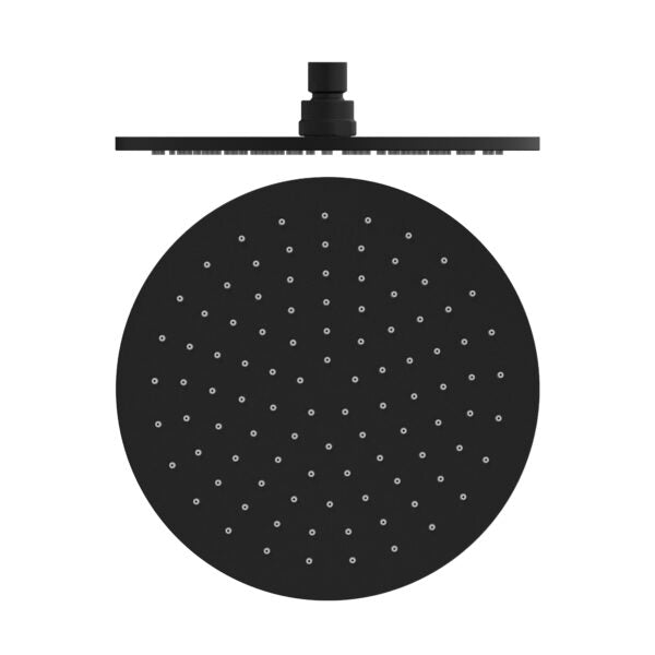 250MM ROUND SHOWER HEAD MATTE BLACK (NRROA1001MB)