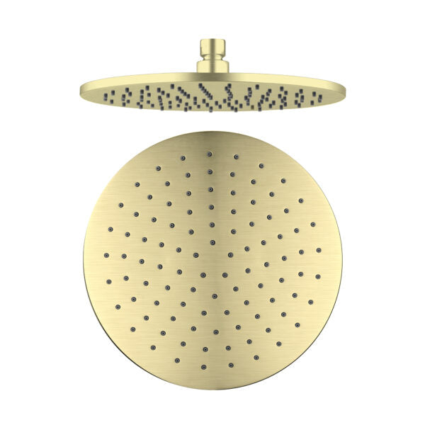 250MM ROUND SHOWER HEAD BRUSHED GOLD (NRROA1001BG)