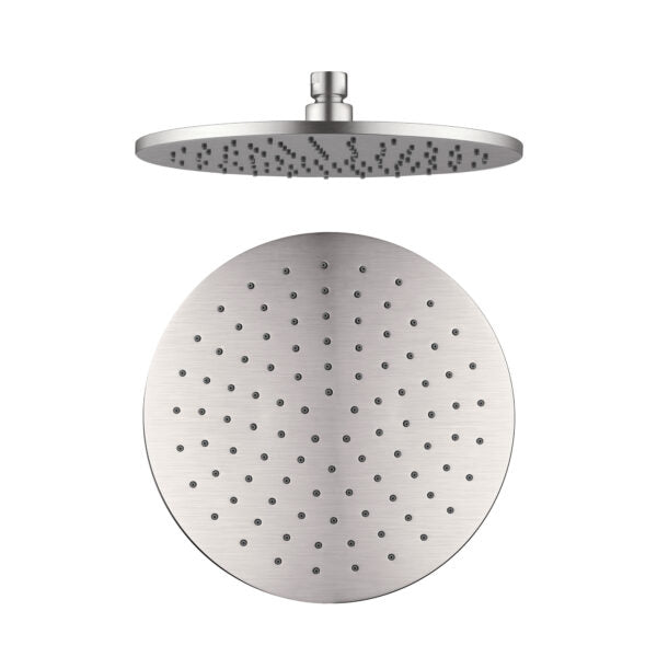 250MM ROUND SHOWER HEAD BRUSHED NICKEL (NRROA1001BN)