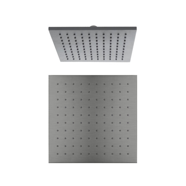 250MM SQUARE SHOWER HEAD GUN METAL (NRROB1003GM)