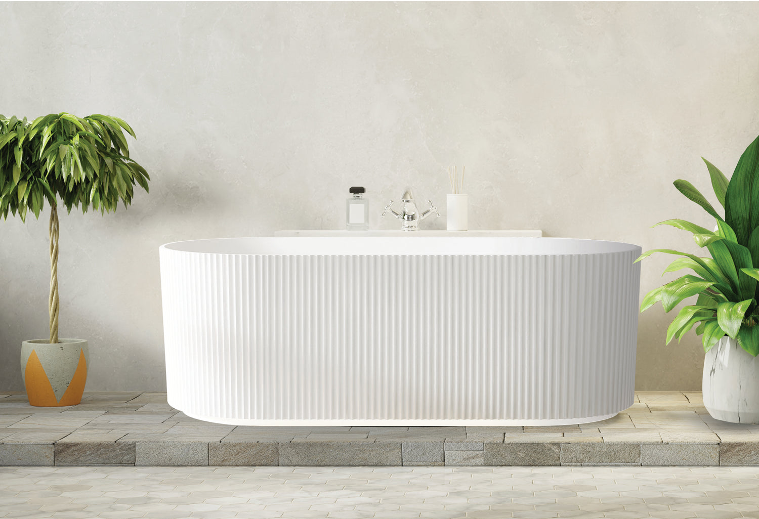 BTC-1500 FLUTED FREESTANDING BATH TUB