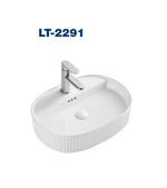 RBK-2291 – FLUTED OVAL COUNTER TOP BASIN