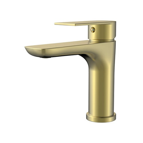 Basin Mixer, Brushed Gold Finish