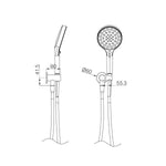 SERENITY HAND HELD SHOWER GUN METAL (24D071GM)
