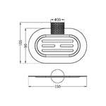 OPAL SOAP DISH HOLDER GRAPHITE (NR2581GR)