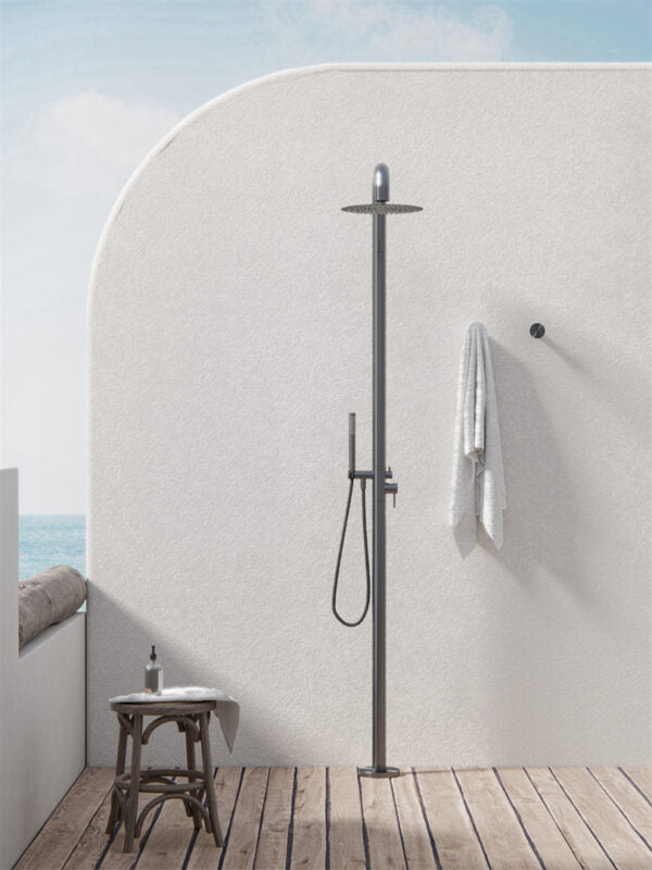 Zen SS316L Outdoor Freestanding Shower Column Graphite (NR162205aGR)