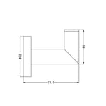 DOLCE ROBE HOOK CHROME (NR3682CH)