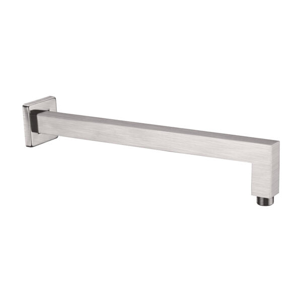 SQUARE SHOWER ARM BRUSHED NICKEL (NR501BN)