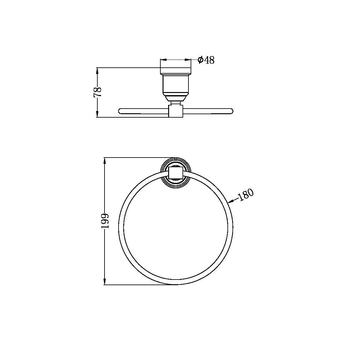 York Towel Ring Brushed Nickel (NR6980BN)
