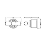 YORK ROBE HOOK CHROME (NR6982CH)