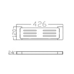 PEARL METAL SHOWER SHELF MATTE BLACK (NR8087aMB)