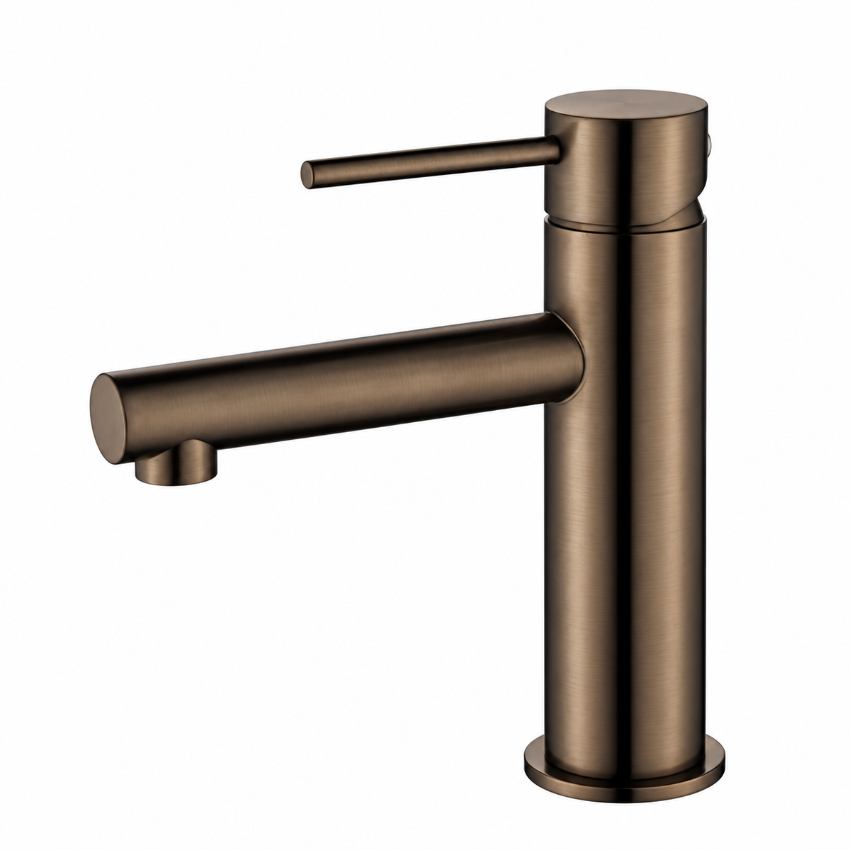 Lucito Straight Basin Mixer Brushed Bronze