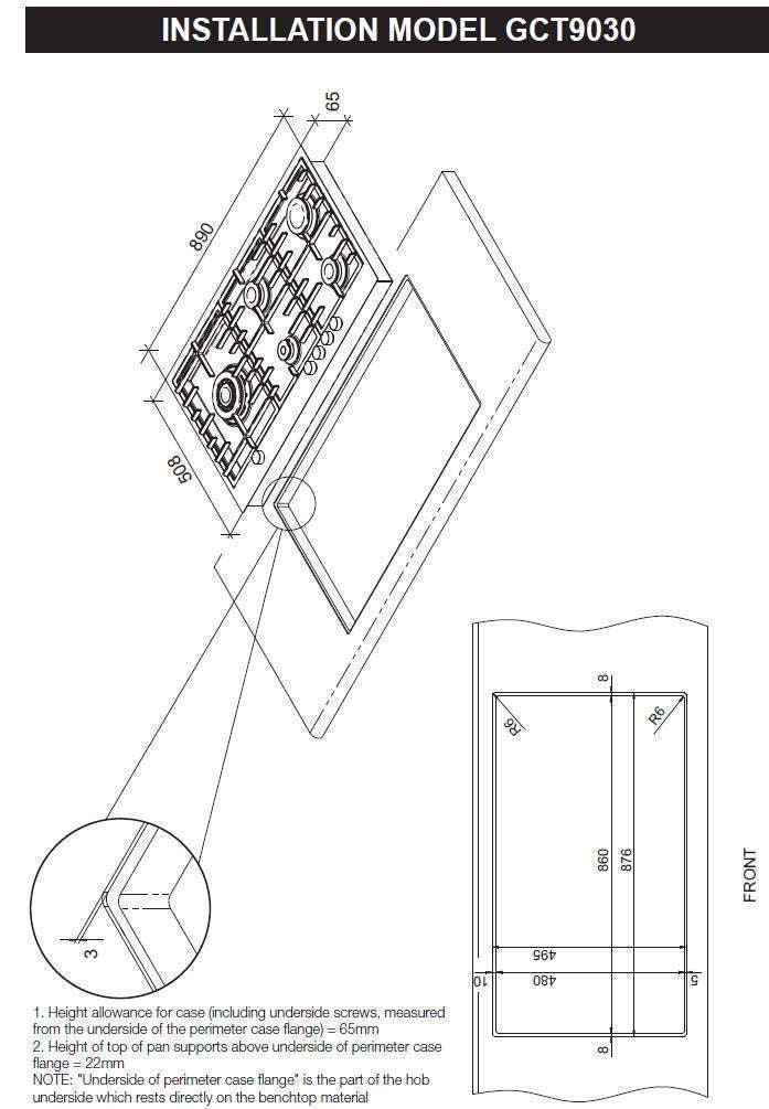 GAS COOKTOP 90CM GCT9030