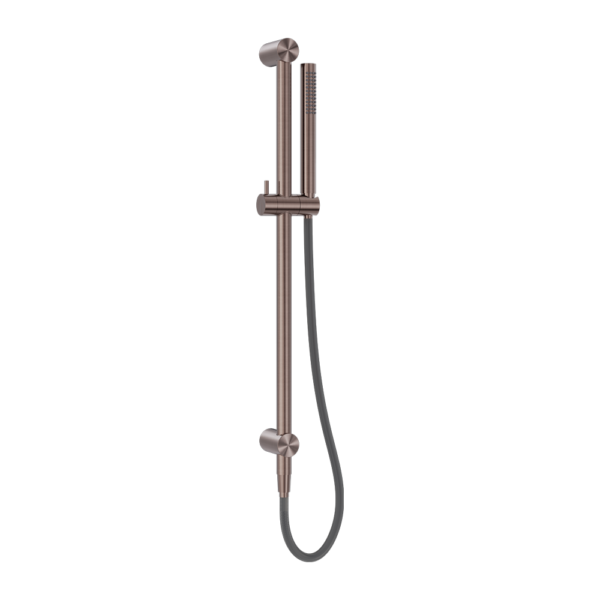 Zen SS316L Shower Rail With Outdoor Shower Hose Brushed Bronze (NR162205b01BZ)
