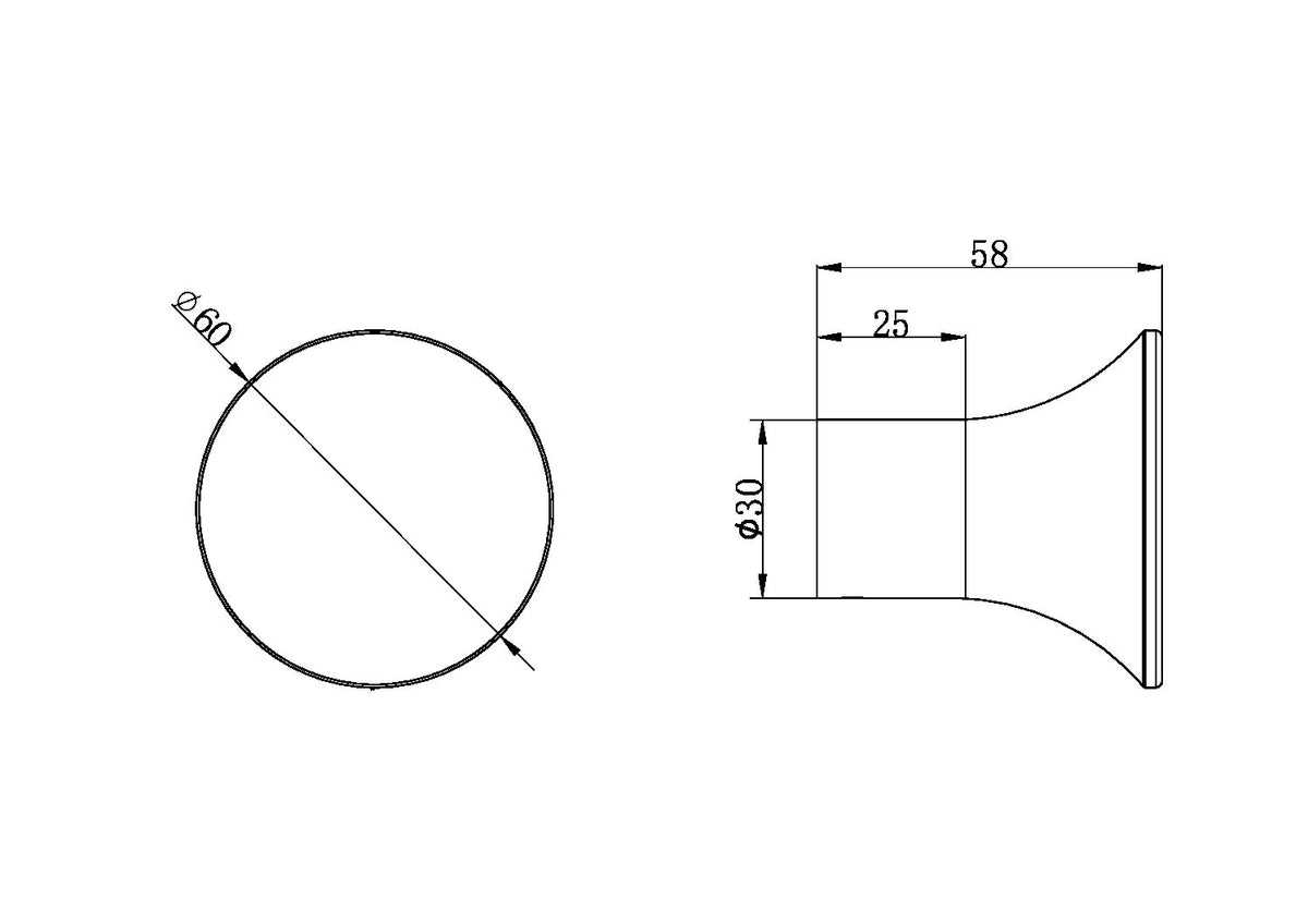 Zen SS316L Robe Hook Graphite (NR1682GR)