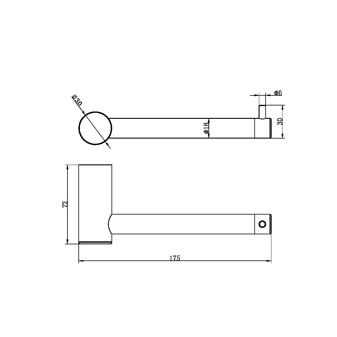 Zen SS316L Toilet Roll Holder Graphite (NR1686GR)