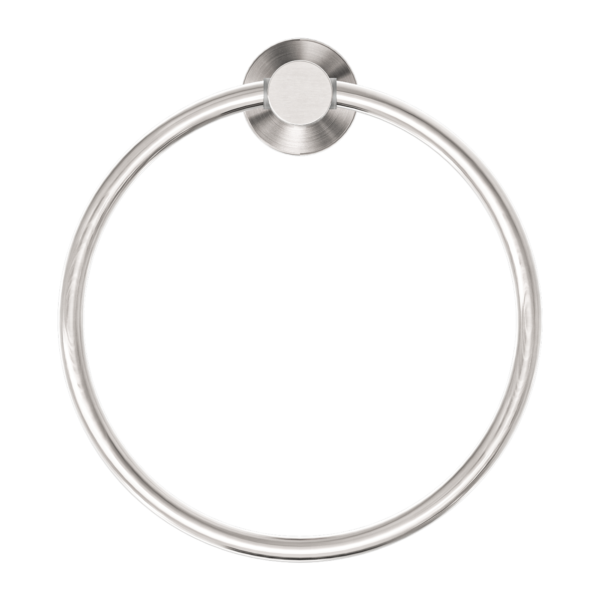 MECCA HAND TOWEL RING BRUSHED NICKEL (NR1980BN)