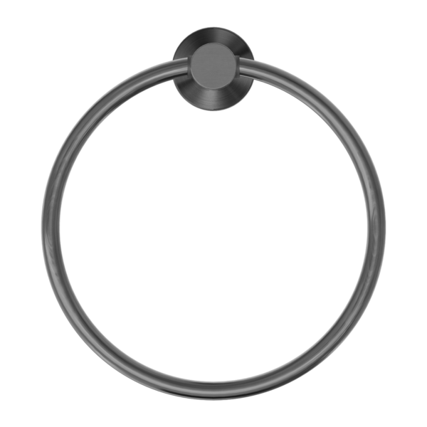 MECCA HAND TOWEL RING GUN METAL  (NR1980GM)