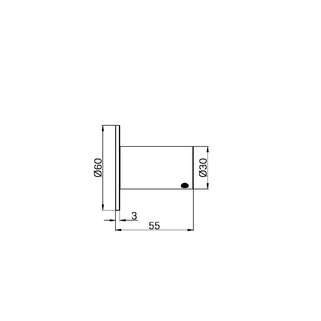 MECCA ROBE HOOK II MATTE BLACK (NR1982AMB)