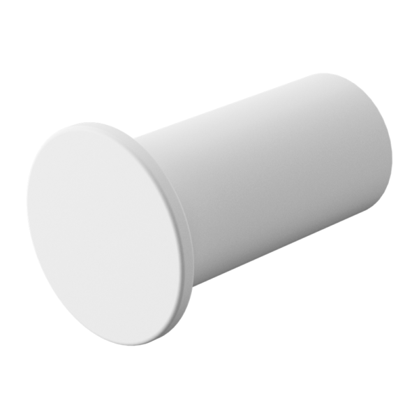 Mecca Robe Hook Slim Matte White (NR1982bMW)