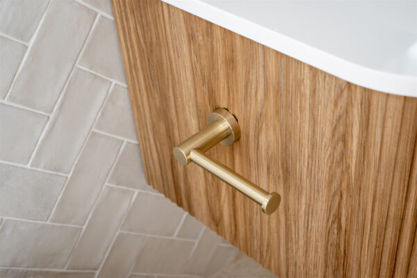 MECCA TOILET ROLL HOLDER BRUSHED GOLD (NR1986BG)