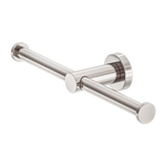 MECCA DOUBLE TOILET ROLL HOLDER BRUSHED NICKEL (NR1986DBN)