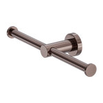 MECCA DOUBLE TOILET ROLL HOLDER BRUSHED BRONZE  (NR1986DBZ)