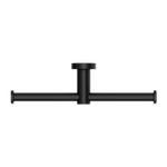 MECCA DOUBLE TOILET ROLL HOLDER MATTE BLACK (NR1986DMB)