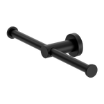 MECCA DOUBLE TOILET ROLL HOLDER MATTE BLACK (NR1986DMB)