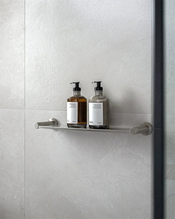 MECCA METAL SHOWER SHELF BRUSHED NICKEL (NR1987aBN)