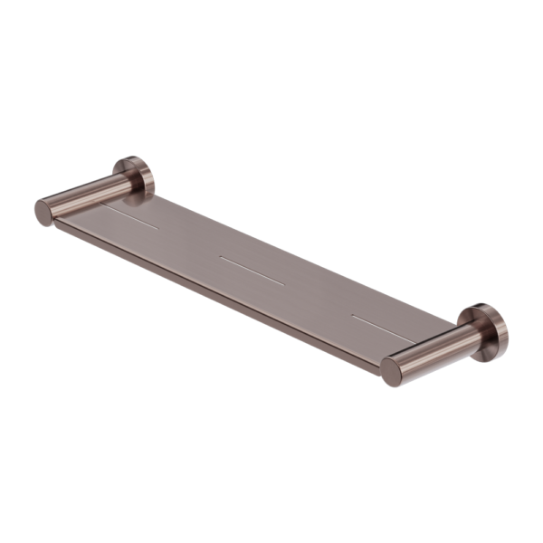 MECCA METAL SHOWER SHELF BRUSHED BRONZE (NR1987aBZ)