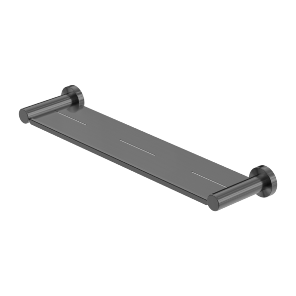MECCA METAL SHOWER SHELF GUN METAL  (NR1987aGM)