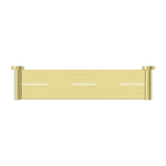 MECCA METAL SHOWER SHELF BRUSHED GOLD (NR1987aBG)