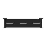MECCA METAL SHOWER SHELF MATTE BLACK (NR1987aMB)