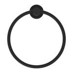 Dolce II Hand Towel Ring Matte Black (NR2080MB)