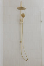 MECCA TWIN SHOWER WITH AIR SHOWER BRUSHED GOLD (NR221905bBG)