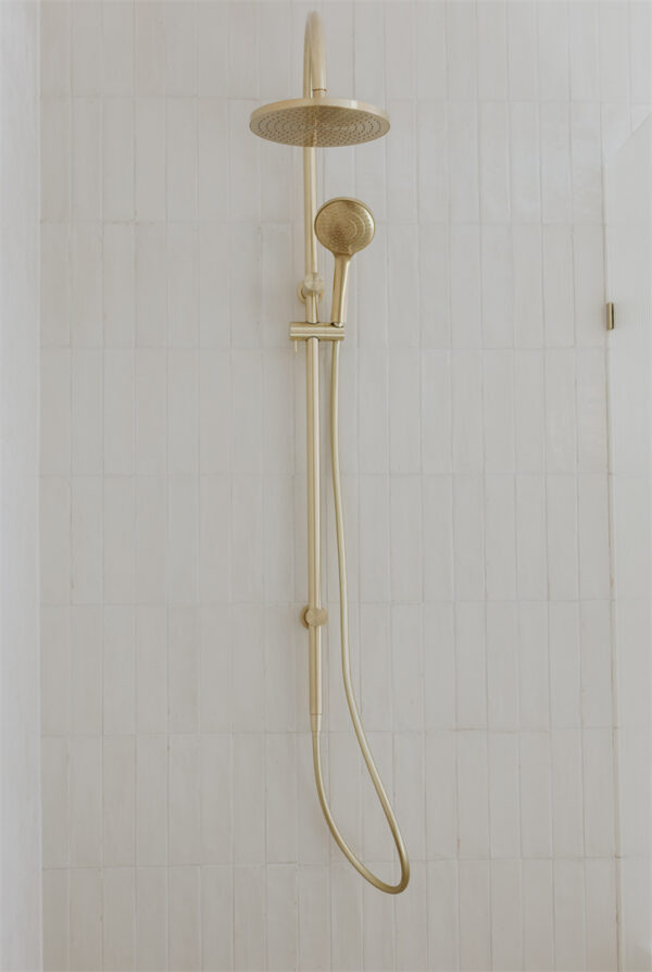 MECCA TWIN SHOWER WITH AIR SHOWER BRUSHED GOLD (NR221905bBG)