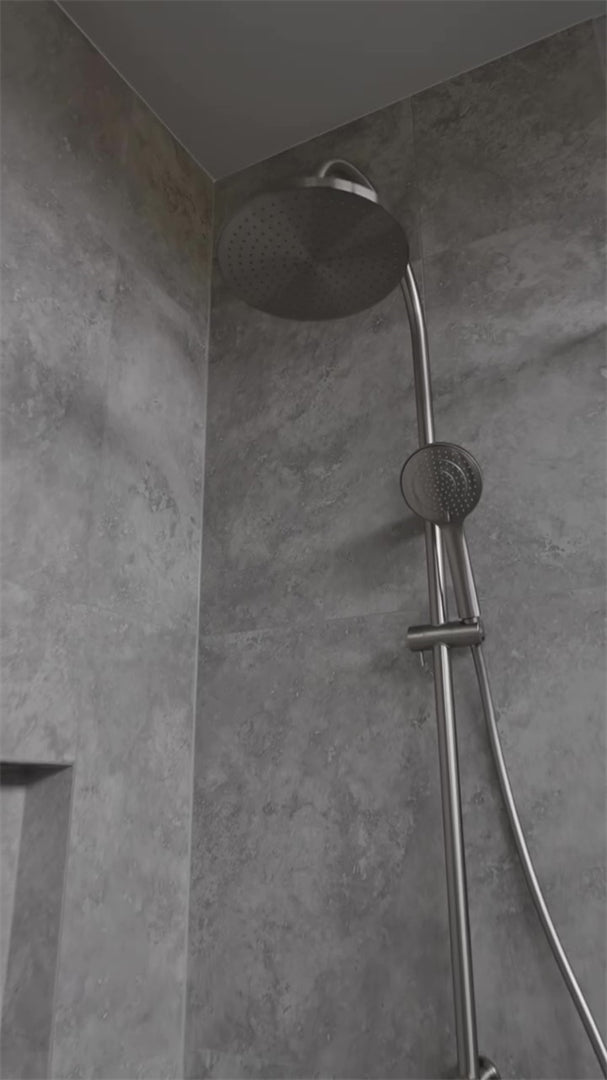 Mecca Twin Shower Set With Air Shower Bn Nr221905Bbn