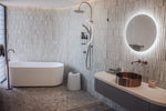 MECCA TWIN SHOWER BRUSHED BRONZE (NR221905eBZ)