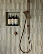 MECCA TWIN SHOWER BRUSHED BRONZE (NR221905eBZ)