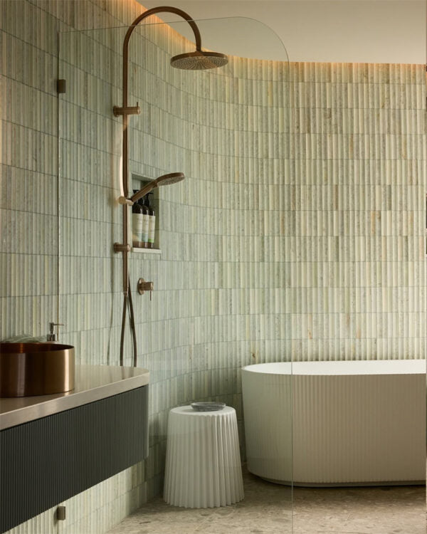 MECCA TWIN SHOWER BRUSHED BRONZE (NR221905eBZ)