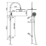 Mecca Twin Shower With Air Shower Ii Ch Nr221905Hch