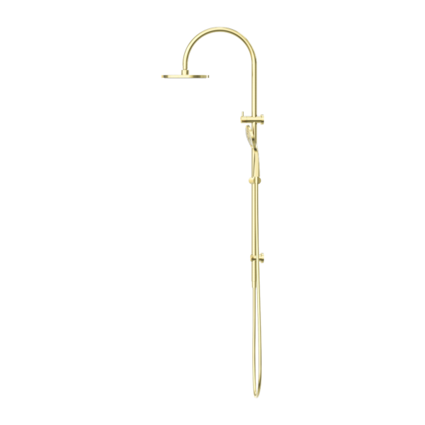 MECCA TWIN SHOWER WITH AIR SHOWER BRUSHED GOLD (NR221905bBG)
