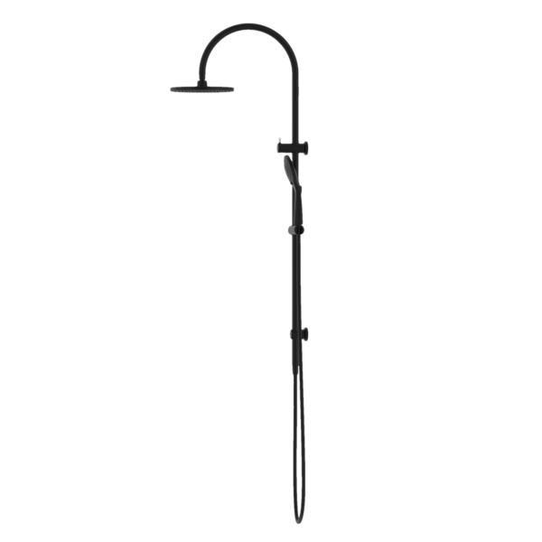 MECCA TWIN SHOWER WITH AIR SHOWER MATTE BLACK (NR221905bMB)