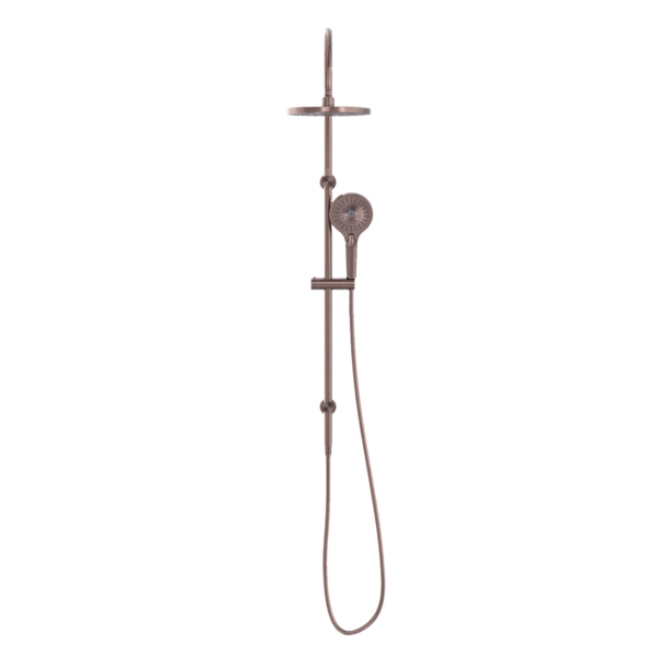 MECCA TWIN SHOWER BRUSHED BRONZE (NR221905eBZ)