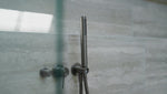 SLIM SHOWER ON BRACKET GUN METAL (NR307GM)