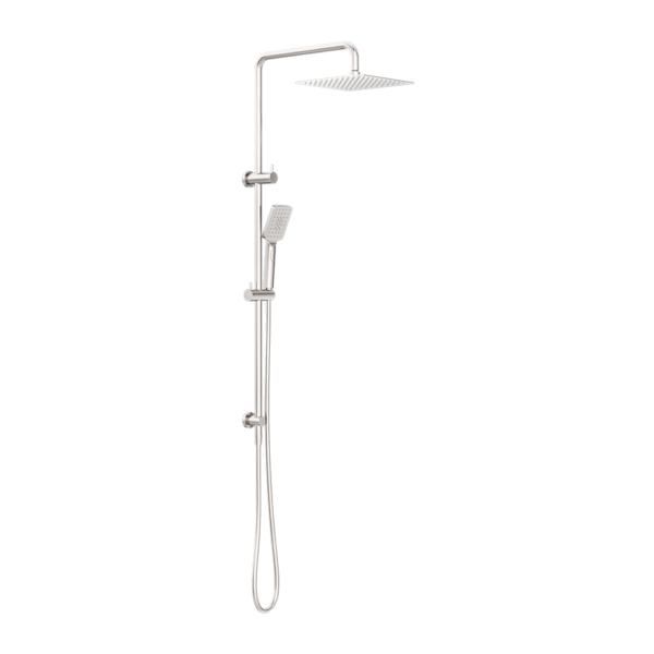 SQUARE PROJECT TWIN SHOWER BRUSHED NICKEL (NR232105EBN)