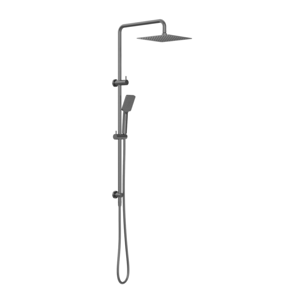 SQUARE PROJECT TWIN SHOWER GUN METAL (NR232105EGM)