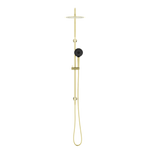 Round Project Twin Shower 4 Star Rating Brushed Gold